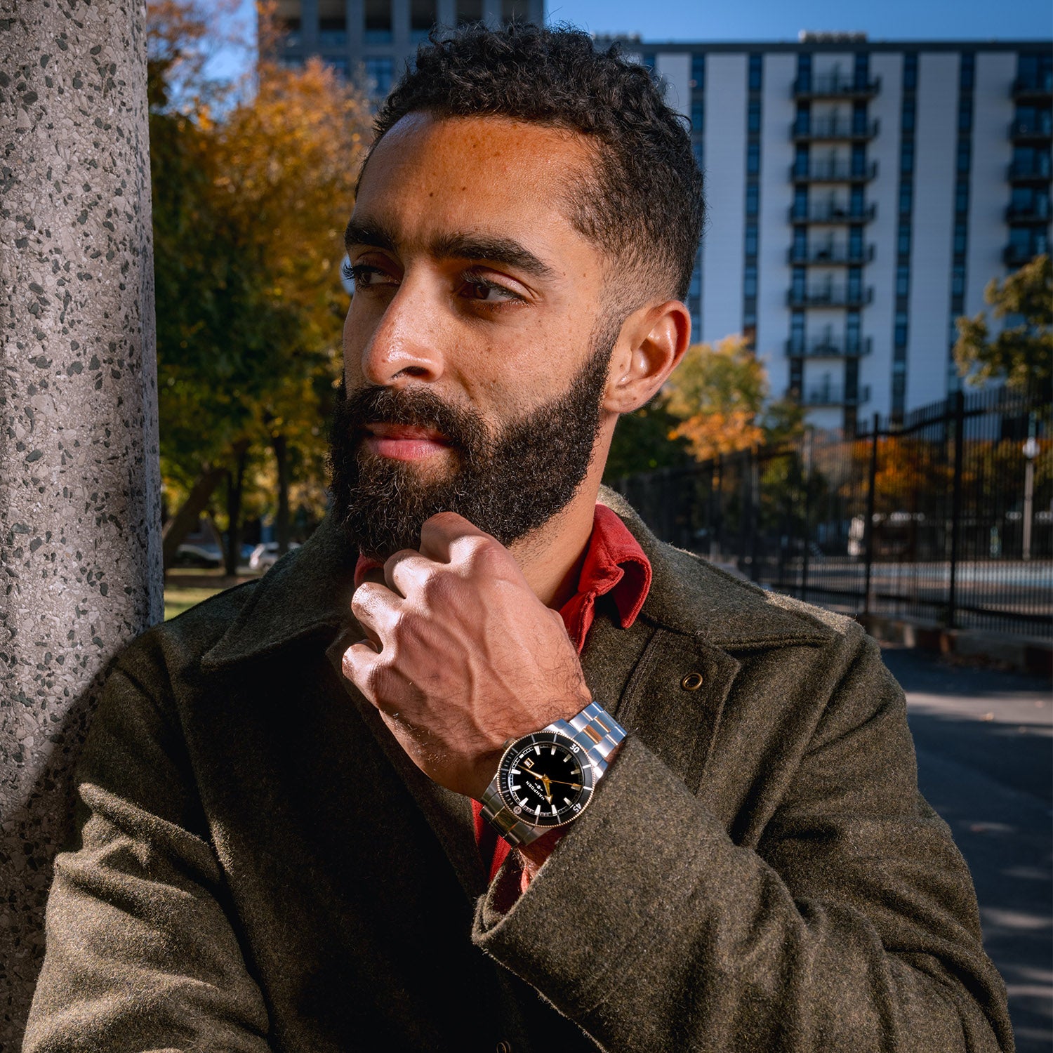 MODEL 3: SANDBURG Carbon 2 Tone Steel